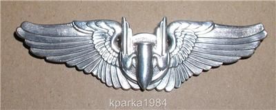 WW2 ARMY AIR CORP AERIAL GUNNER WINGS   3 STERLING  