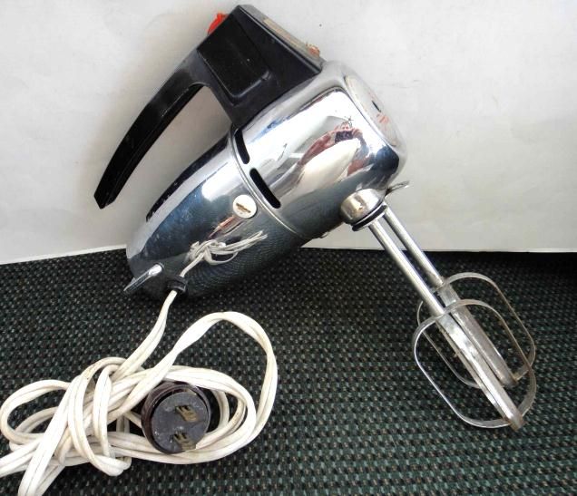 vintage FOSTORIA CHROME MIXER retro model 50X AC/DC mo  