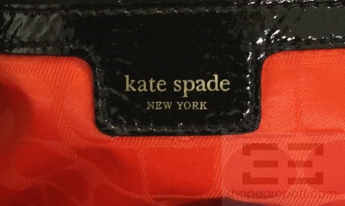 Kate Spade Black & White Zebra Print & Bow Large Shoulder Bag  