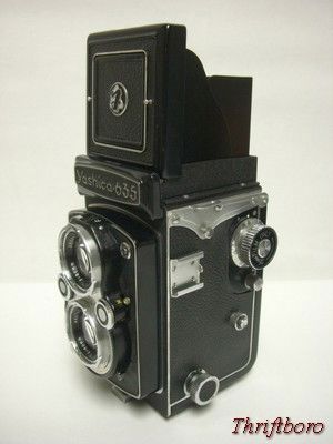   635 120 & 35mm TLR Film Camera, Case, Manual & Adapter Kit  