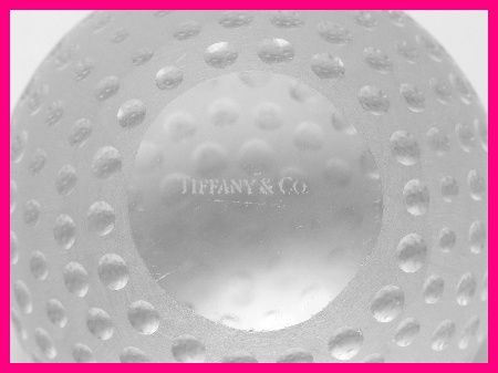 Tiffany & Co. Crystal Golf Ball Paperweight  