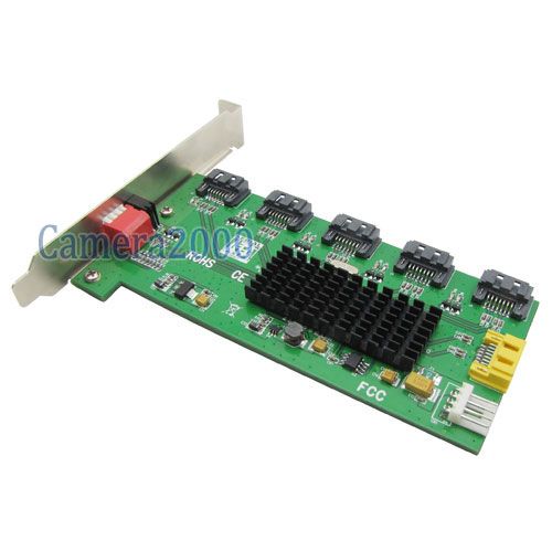 5Port SATA HDD Accelerator Hard Drive RAID Control Card SATA Hub 