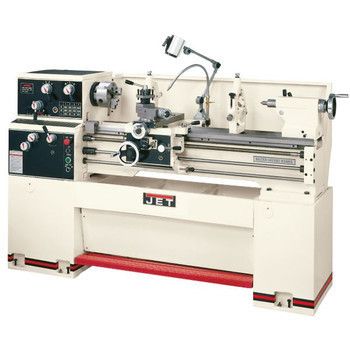 JET GH 1440W 3, 14 in x 40 in 3 HP 3 Phase Geared Head Engine Lathe 