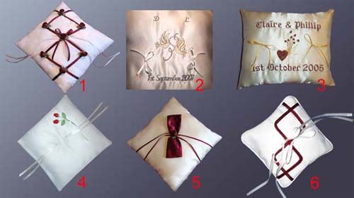 Ring Pillows (available in many colors)