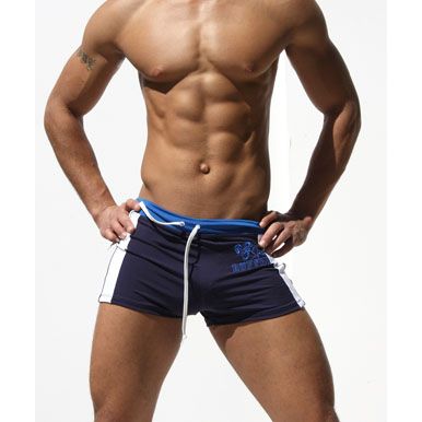 RUFSKIN NAVY ALTO PERFORMANCE MUSCLE JOCK GYM SHORTS =S  