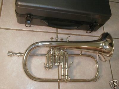 Flugelhorn with trigger, silver color, NEW  