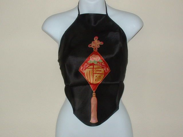 TRADITIONAL CHINESE DRESS HALTER TANK DOUDOU HAPPINESS  