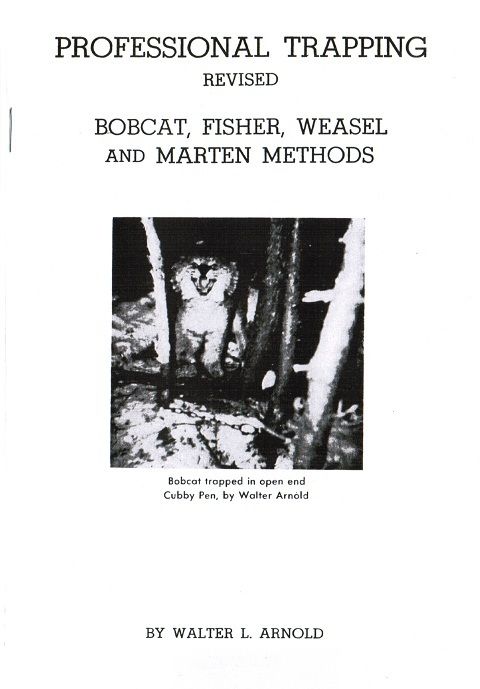 Book Arnold Bobcat Fisher Weasel Marten Trapping traps  