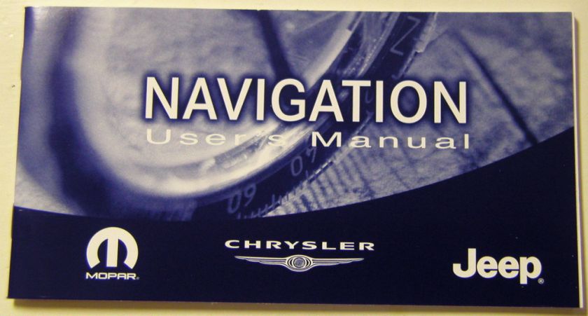 Chrysler Navigation (RB1) Users manual #81 170 04010  