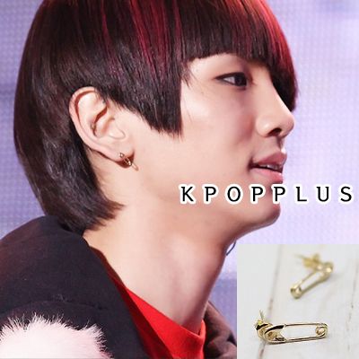 SHINee Key   Minimal Safety Pin Earring #SH60  