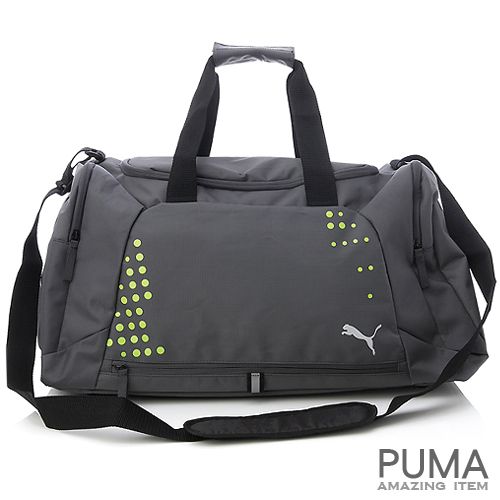 BN PUMA Training Unisex Gym Travel Bag Gray/Dark Green  