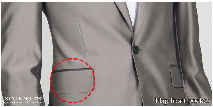   part of chest pocket at the jacket is removable if you dont like it