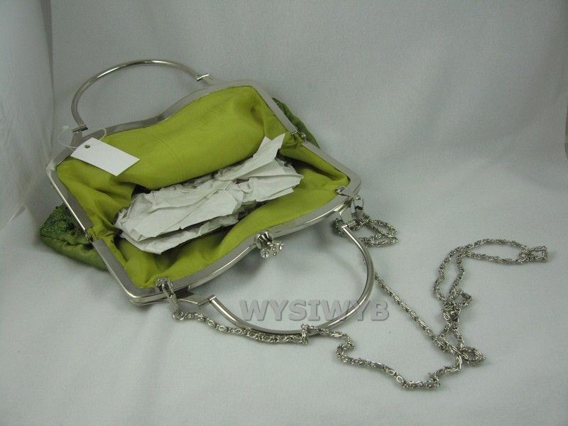 Green Beaded Sequin Evening Handbag Clutch Purse HB7  