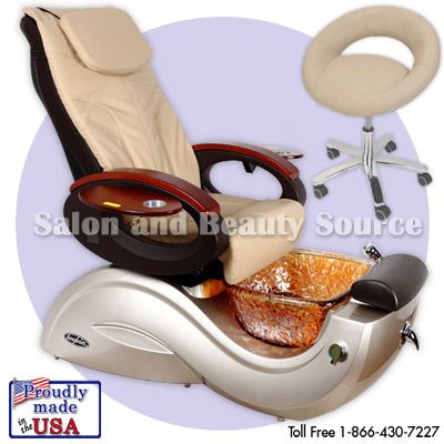   Pedicure Pedi Spa Chair Toepia GX Glass Bowl Salon Equipment Furniture