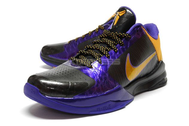 Nike Zoom Kobe V X 5 Lakers Away Black/Del Sol Purple  