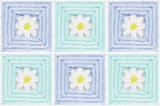 Baby Daisy Mae Quilt Afghan Blanket CROCHET PATTERN  