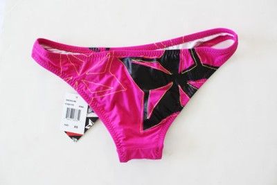 Ed Hardy Bikini Swimwear Swimsuit Bottom Pink XS NEW  