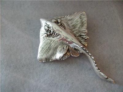 VintageAntique SterlingSilver Stingray Pendant/Necklace  