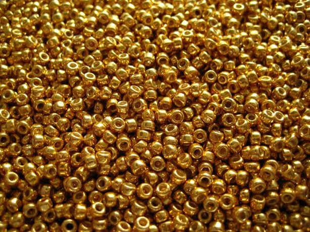 Toho Seed Beads Permanent Gold Galvanized #PF557  