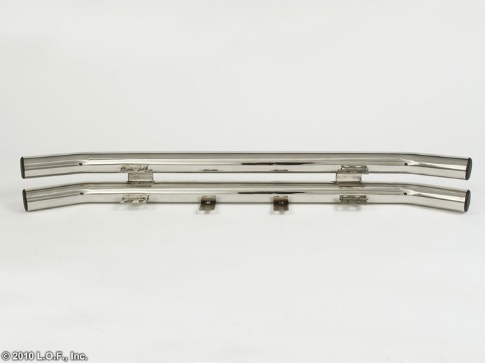 Front Double Tube Bumper Stainless Jeep Wrangler 87 95 YJ 97 06 TJ 76 