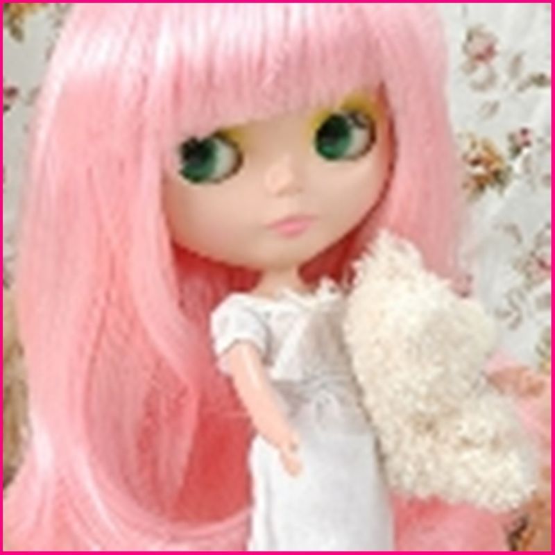 CoolCat Custom Blythe Wig D2 1120 28 Pink Straight Hair  