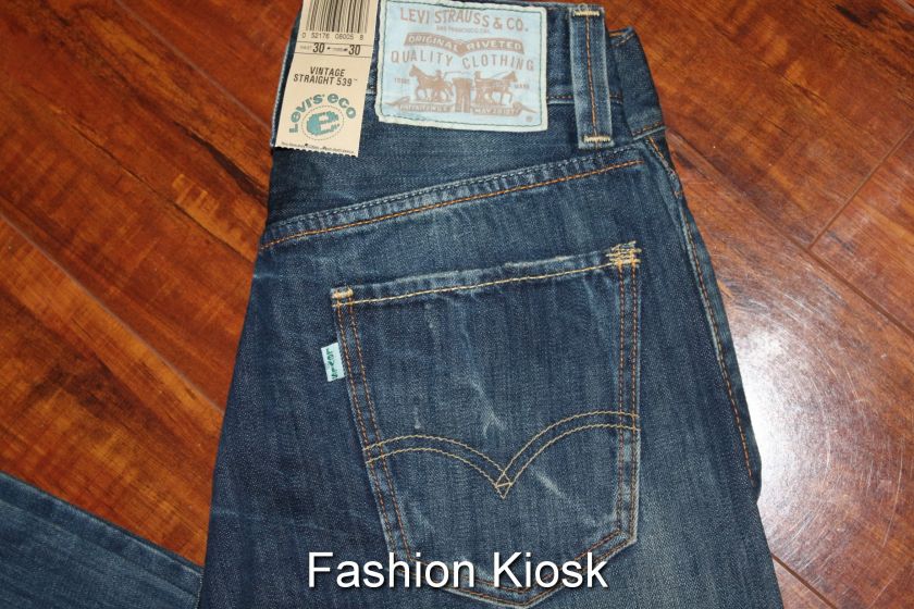 New Levis 539 Vintage Straight Organic 045390010 Jeans 29x30  