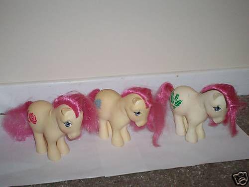 Vintage 1984 My Little Pony Lot 3 Birthflower Mail Ins  