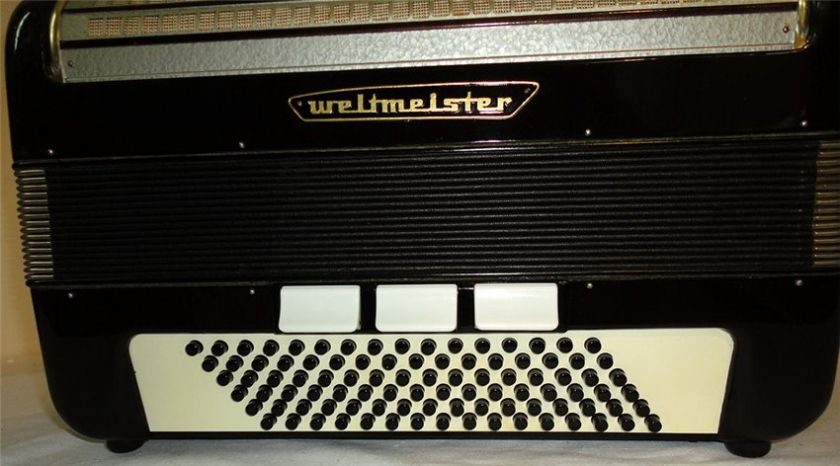 Very Nice Vintage German ACCORDION WELTMEISTER 96 bass. Excellent 