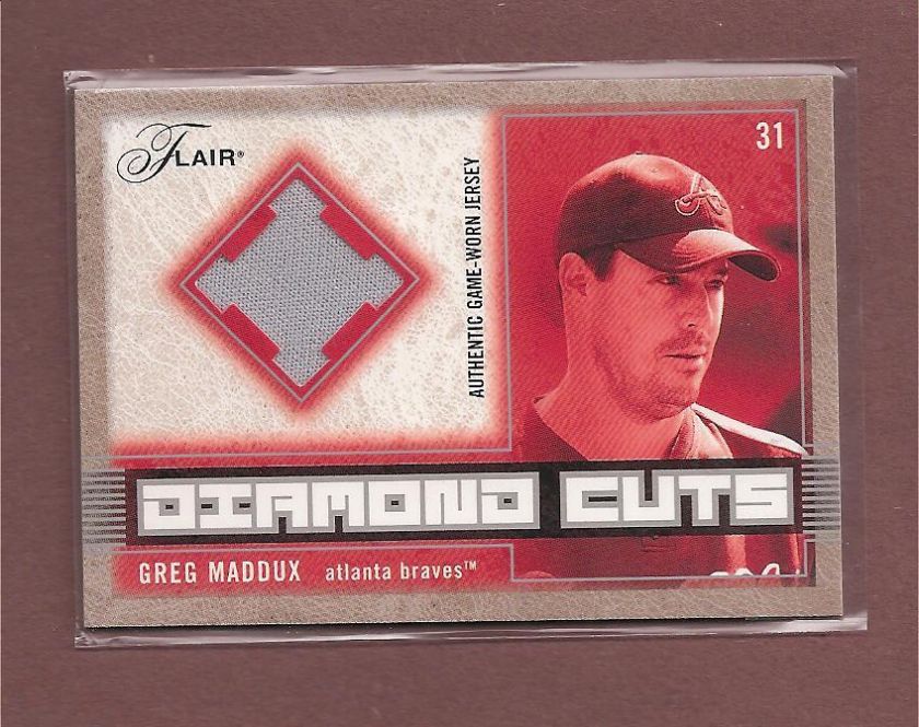 2003 FLAIR Diamond Cuts GREG MADDUX JERSEY Atlanta Braves  