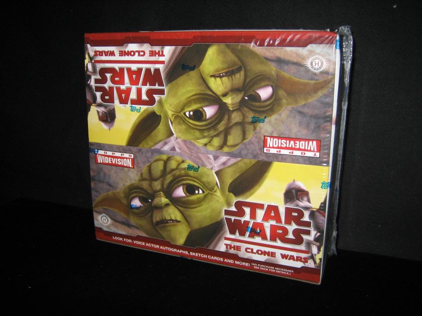 Star Wars Clone Wars Topps Widevision Cards Sealed Box  
