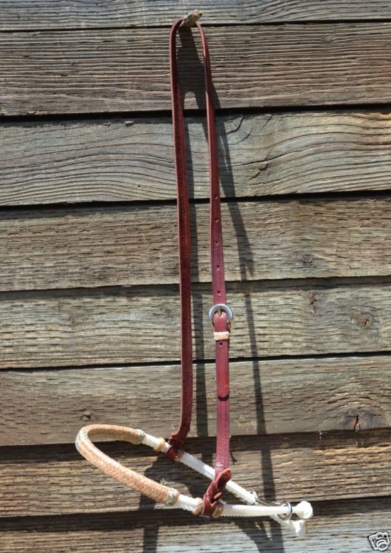 Reinsman XS Braided Turquoise Rawhide Noseband w/Hanger  