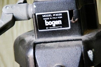 BOGEN tripod 3036 With Attached MANFROTTO tripod head 3047  