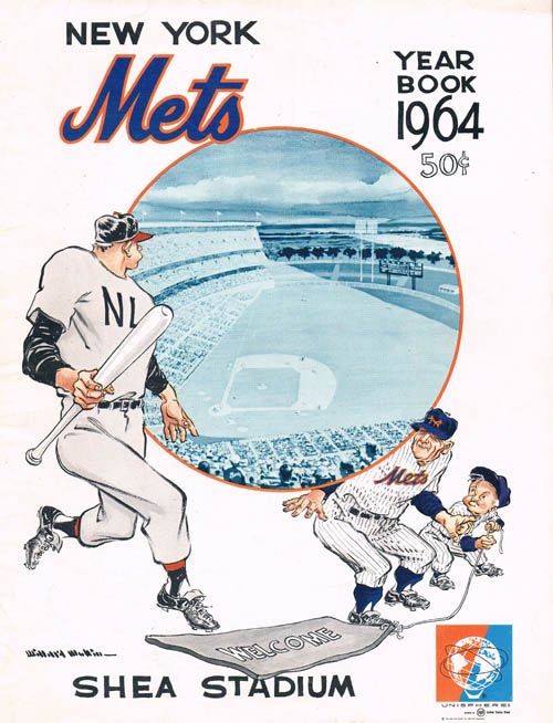 1964 New York Mets Original Vintage Yearbook Shea Stadium Casey 