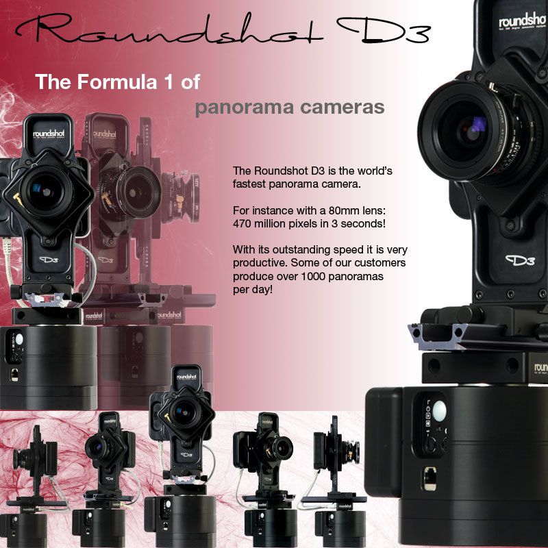 ROUNDSHOT D3 360° DIGITAL Panoramic Camera + Back NEW  