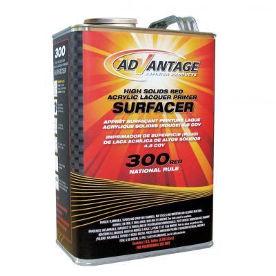 ADVANTAGE 300 ACRYLIC LACQUER PRIMER   RED OXIDE Quart  