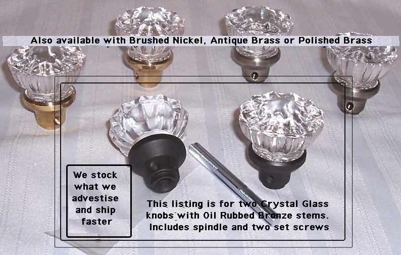 stems one spindle four allen set screws and allen wrench