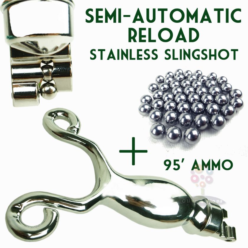   slingshot+95 Ammo Semi automatic Reload Catapult ammo holder handle