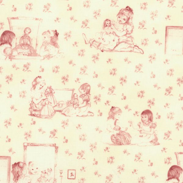 2YD~TASHA TUDOR~A IS FOR ANNABELLE~PINK TOILE~DOLLS  