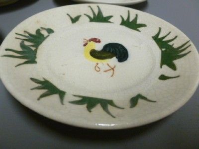 Antique Vintage Childs Tea Set Rooster Decoration Japan Porcelain 