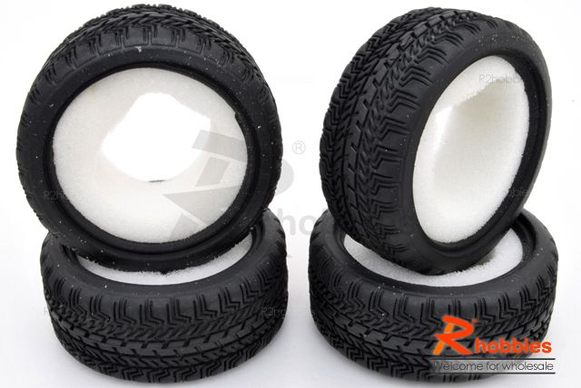 10 RC Car Touring Tires 26mm with insert sponge 4pcs  