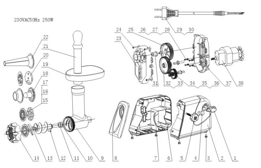 Electric Meat Grinder processor  