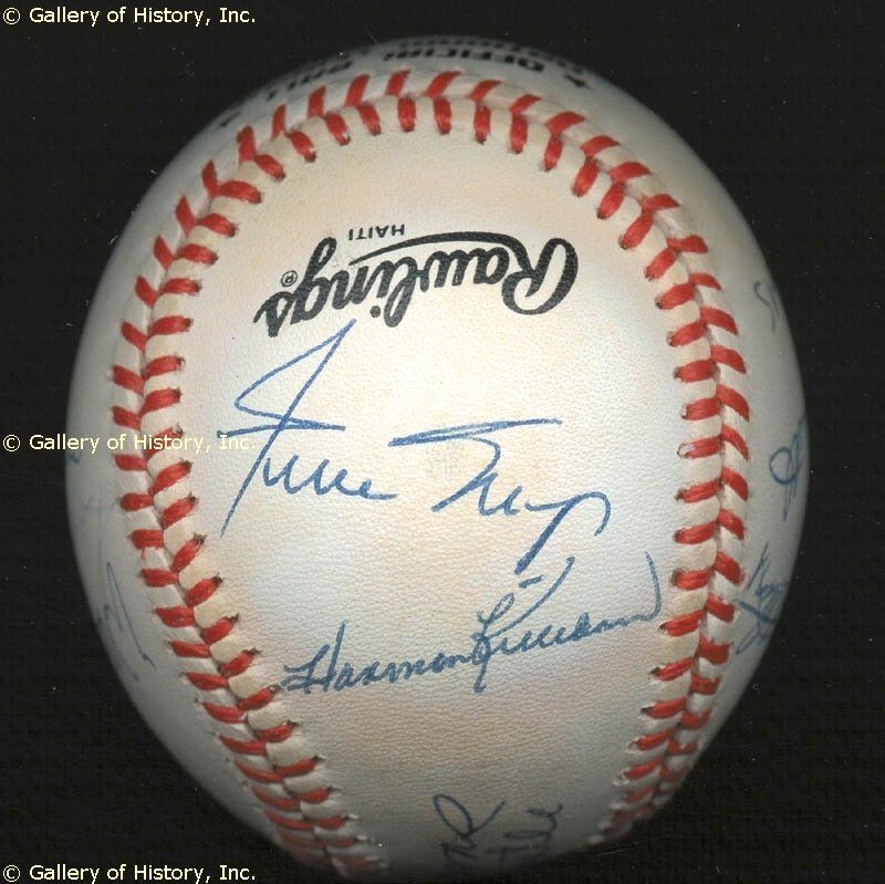 500 HOME RUN HITTERS   BASEBALL SIGNED  