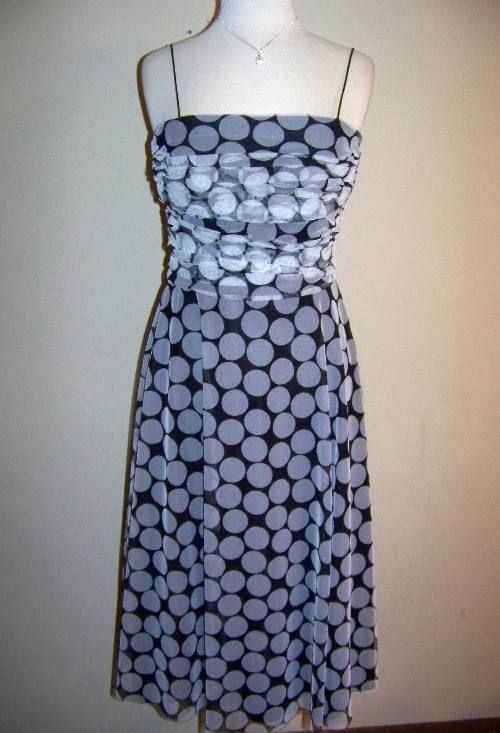 JESSICA HOWARD Black & White Polka Dot Dress, 14 *NWT*  