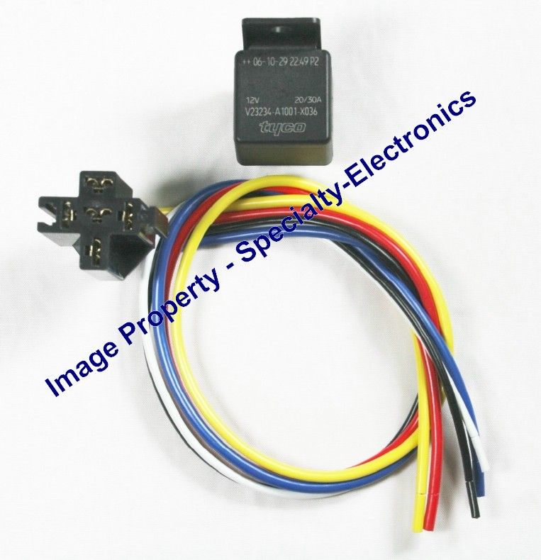 Bosch Style OEM Relay + Harness 12VDC 20 30 AMP  