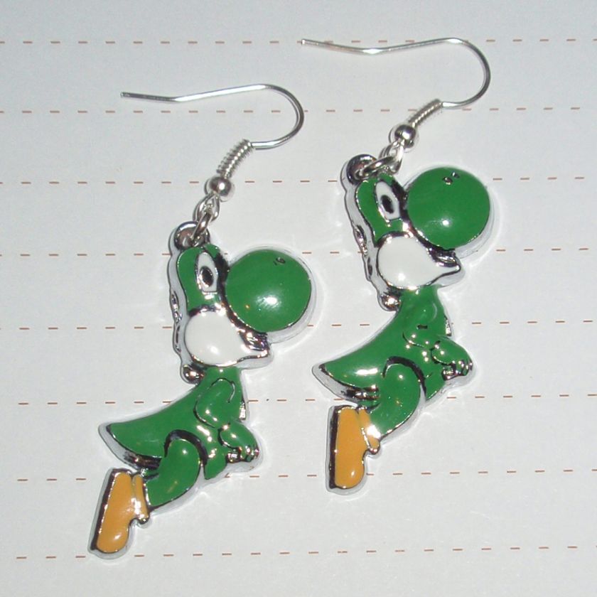 Super Mario Brother Earrings Luigi, Mario Yoshi & Koopa Trooper Retro 