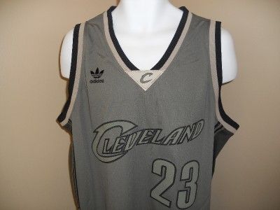   CLEVELAND CAVS 2XLarge 2XL KHAKI SWINGMAN Adidas Jersey 8TZ  