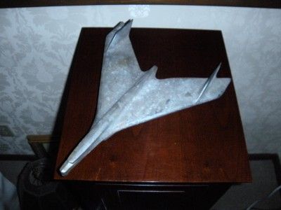 LARGE 1950s CHEVY OLDS CHROME ROCKET JET HOOD ORNAMENT  