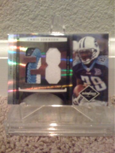 Chris Johnson 2008 Leaf Limited PATCH JERSEY 1 of 1  