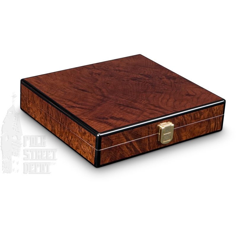 CIGAR HUMIDOR  Daniel Marshall Vavona Burl Slim Travel Humidor   Made 