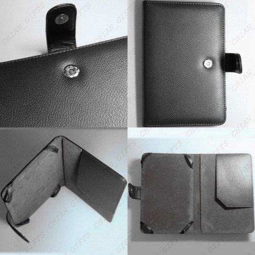 Cover Up Black Leather Case for Kobo Wireless eReader  